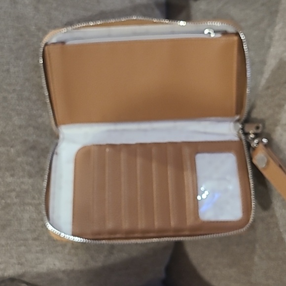 Thirty One All About the Benjamin’s wallet with wristlet. Camel color - Picture 3 of 4